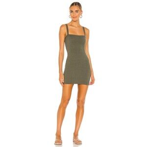 Revolve Lovers And Friends Bradian Ribbed Mini Dress Women’s Sz XS Olive Green